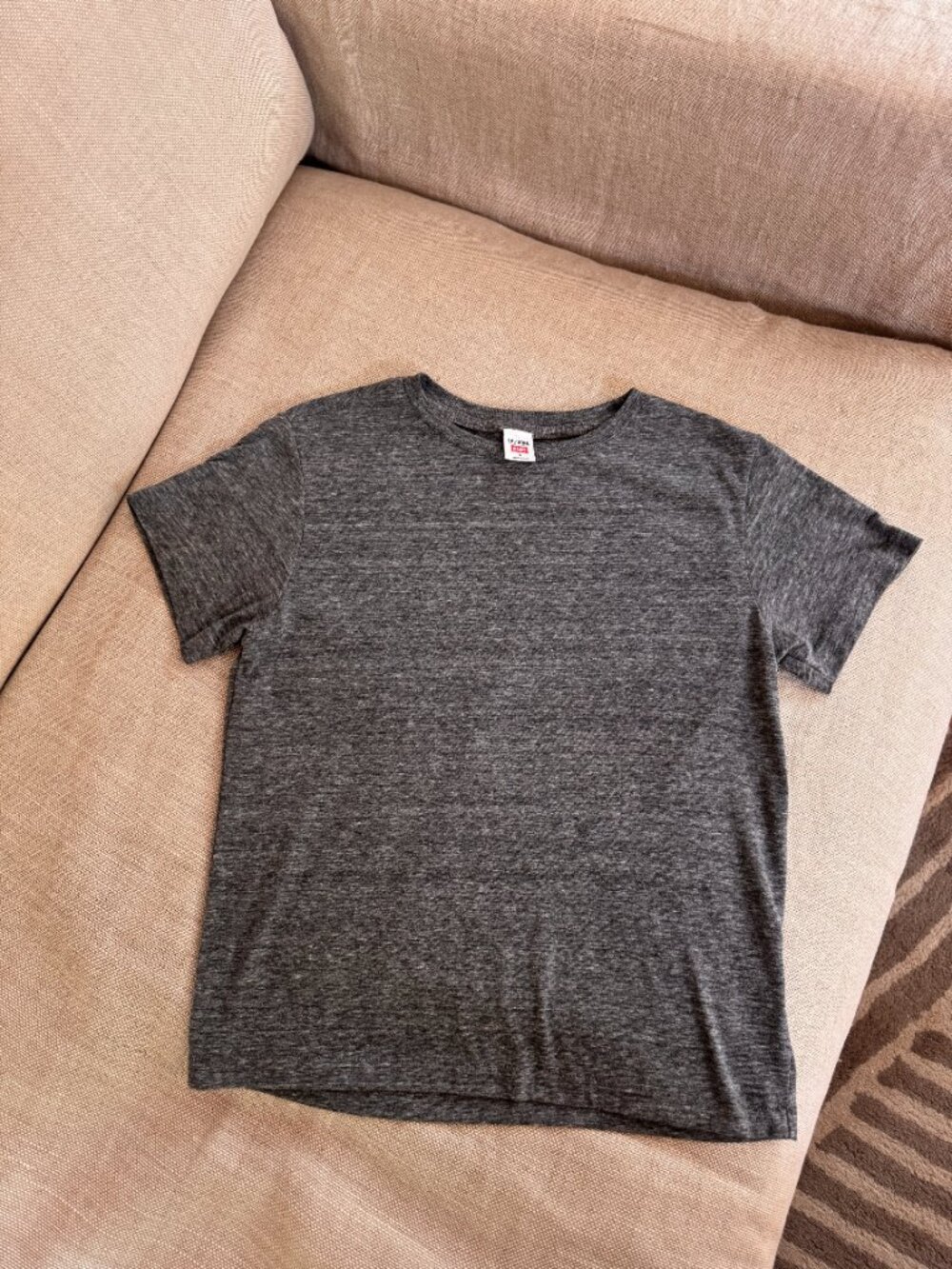 RE/DONE RECYCLED CLASSIC TEE IN GREY